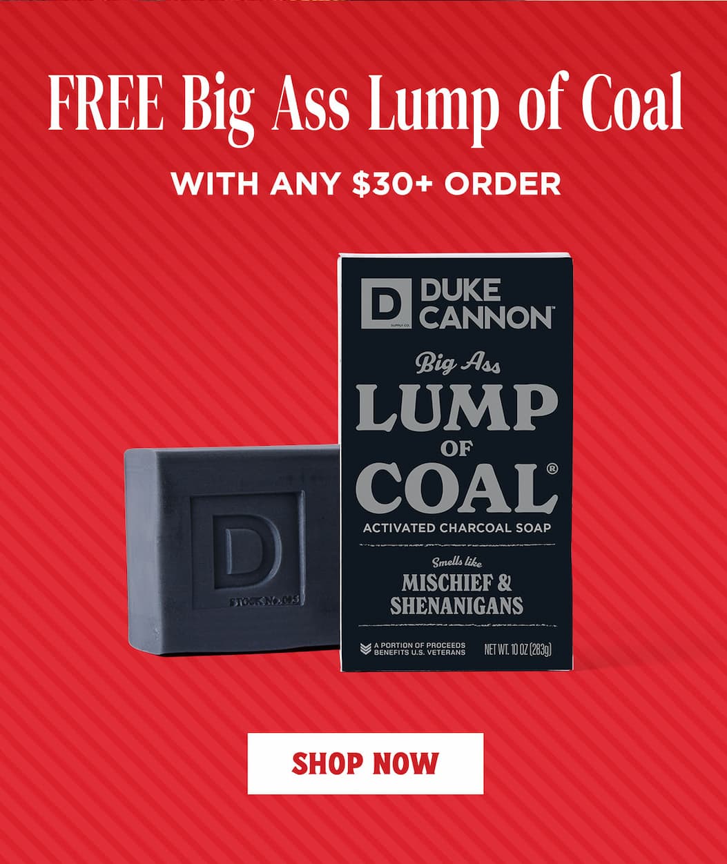 FREE Big Ass Lump of Coal with any $30+ Order