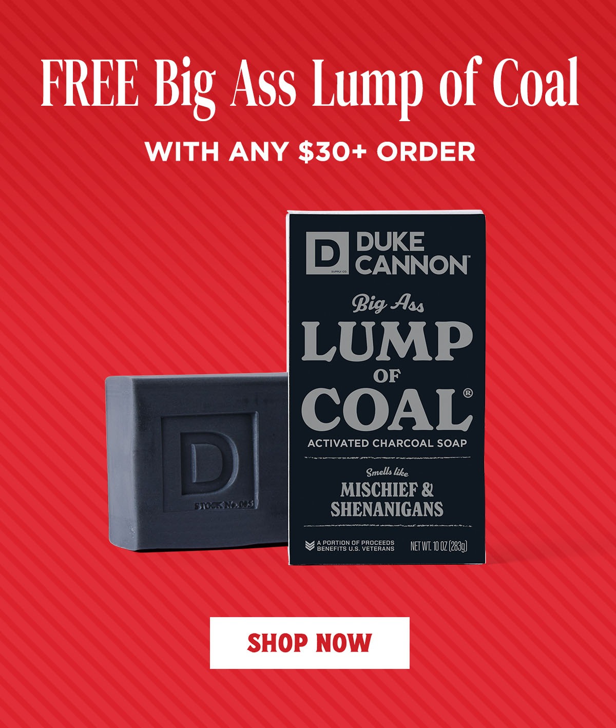 FREE Big Ass Lump of Coal with Any $30+ Order