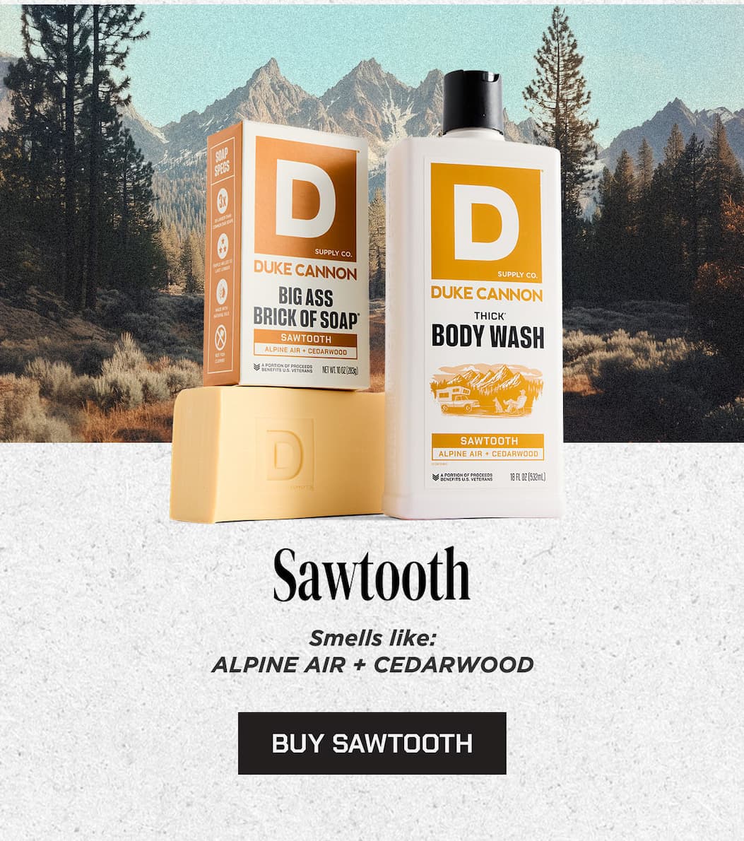 Sawtooth. Smells like: Alpine Air + Cedarwood. Buy Sawtooth.