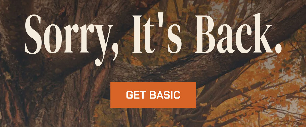 Sorry, It's Back. Get Basic