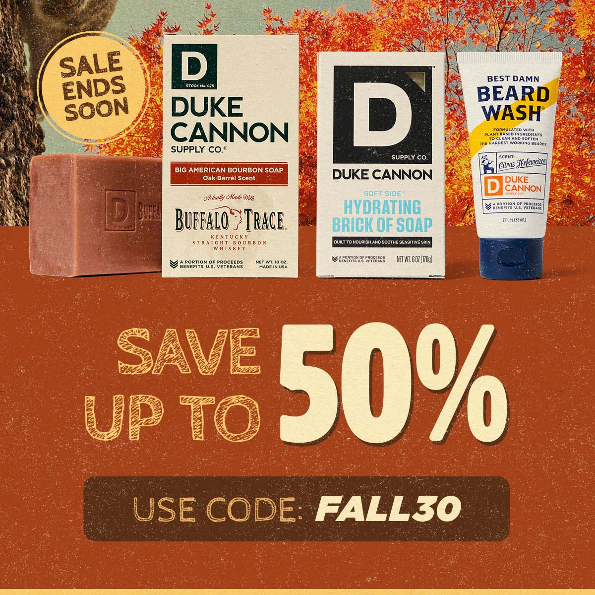 Hydrating Brick of Soap, Buffalo Trace Brick of Soap, Best Damn Beard Wash. Save up to 50%. Use code: FALL30