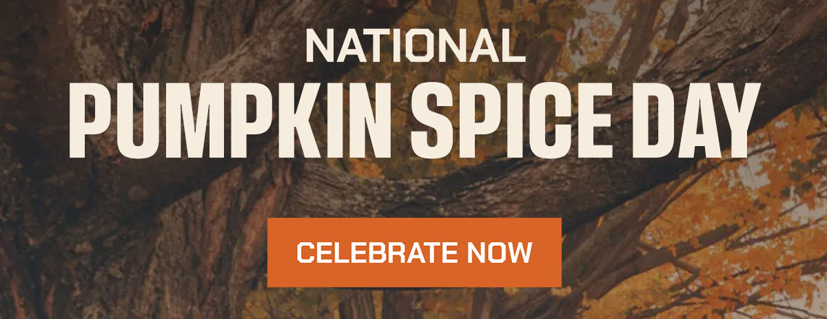 National Pumpkin Spice Day. Celebrate Now.