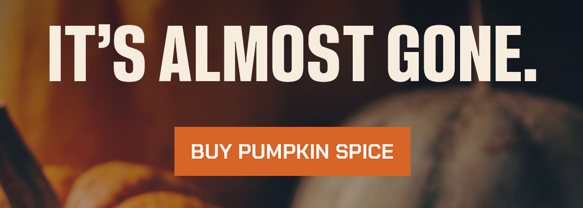 It's almost gone. Buy Pumpkin spice.