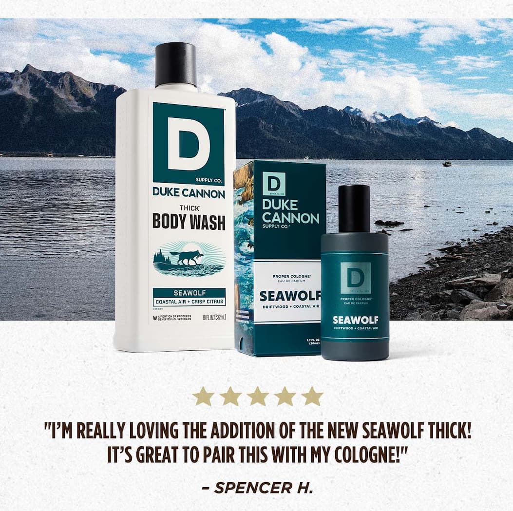 "I'm really loving the addition of the new seawolf thick! It's great to pair this with my cologne!" - Spencer H.
