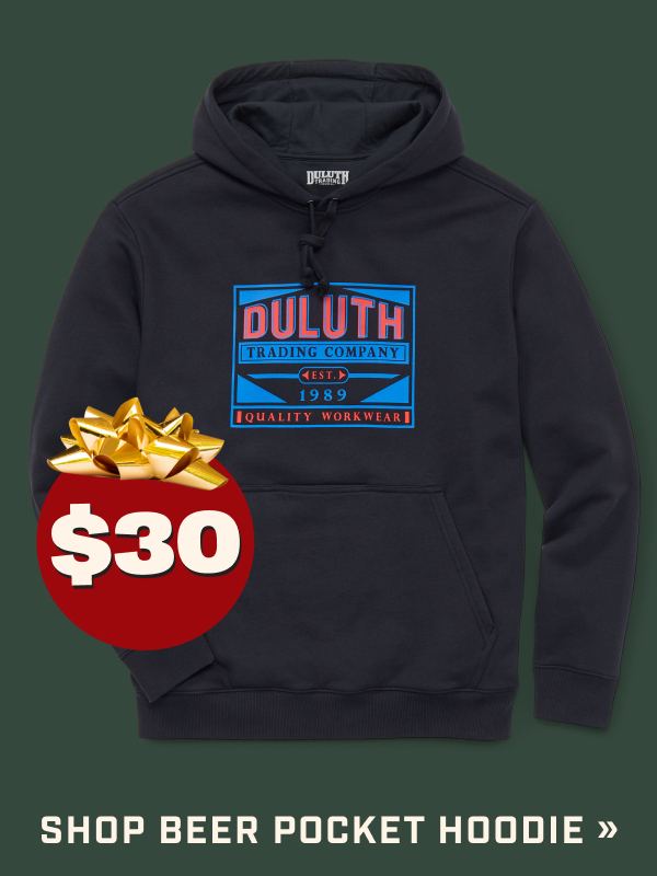 $30 - SHOP BEER POCKET HOODIE >>
