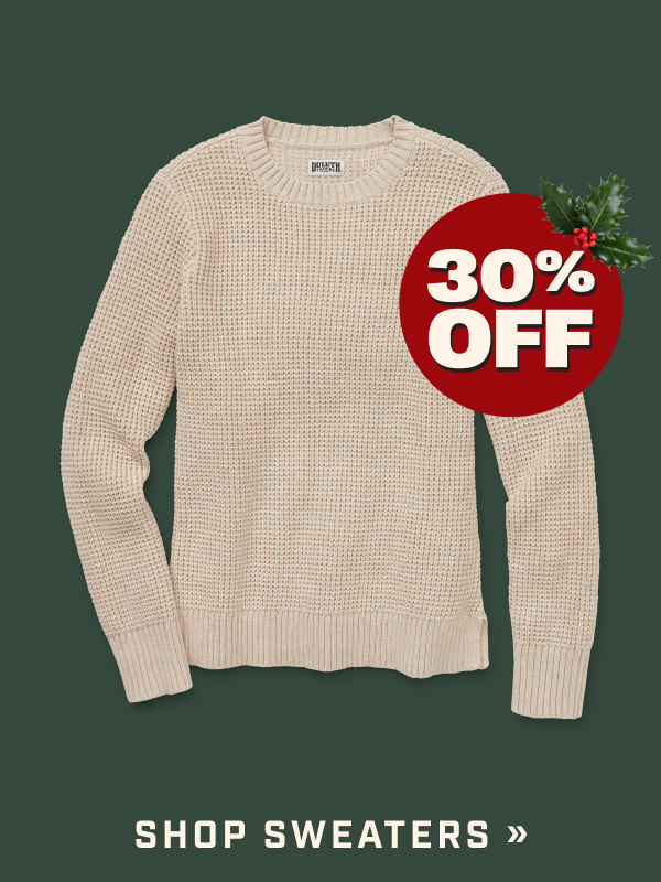 30% OFF - SHOP SWEATERS