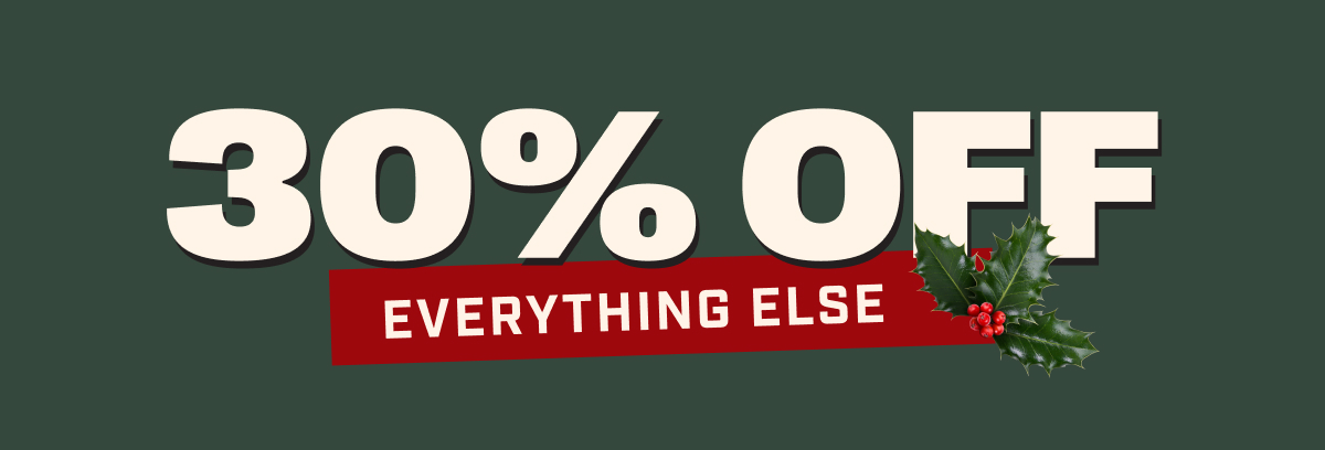 30% OFF EVERYTHING ELSE