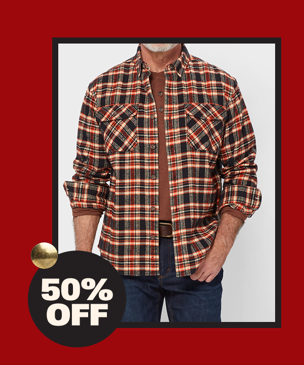 50% Off Men's Clearance Shirts