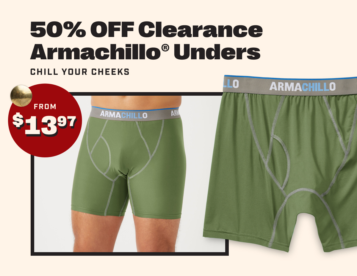 50% OFF Clearance Armachillo® Unders - Chill Your Cheeks - From $13.97
