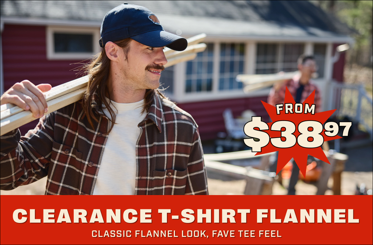 Clearance T-Shirt Flannel - Classic Flannel Look, Fave Tee Feel - From $38.97