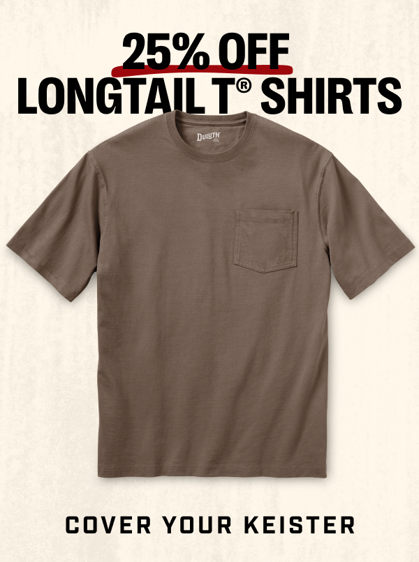 25% OFF Longtails T-Shirts - Cover Your Keister