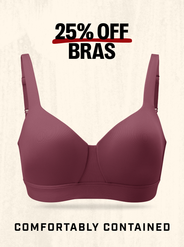 25% OFF Bras - Comfortably Contained