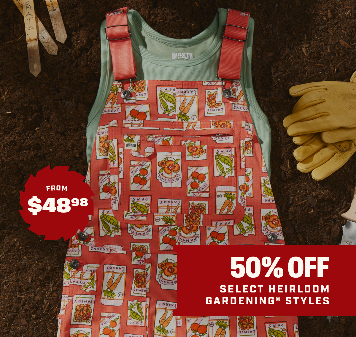 50% OFF - Select Heirloom Gardening Styles - From $48.98