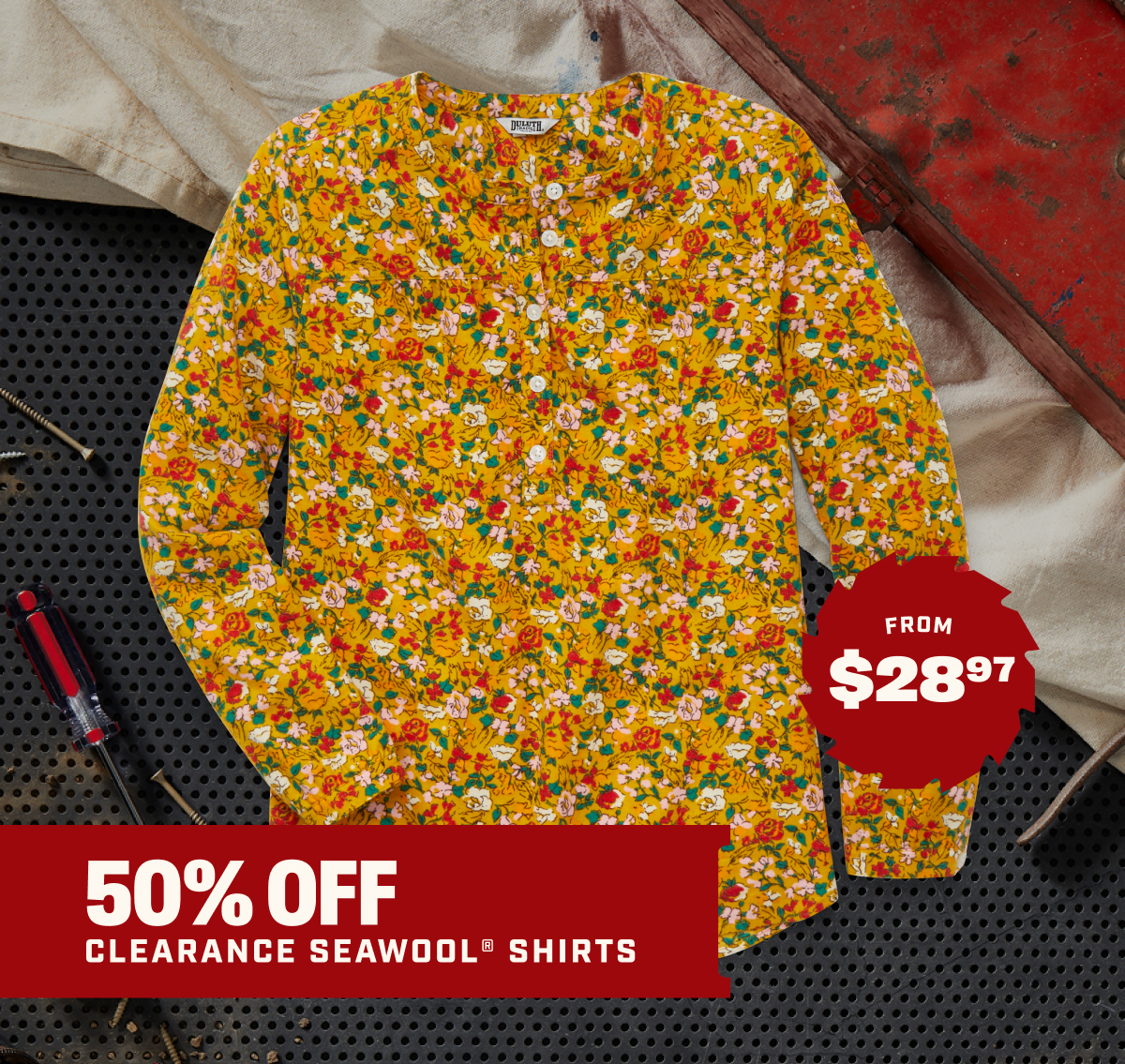 50% Off - Clearance Seawool Shirts - From $28.97