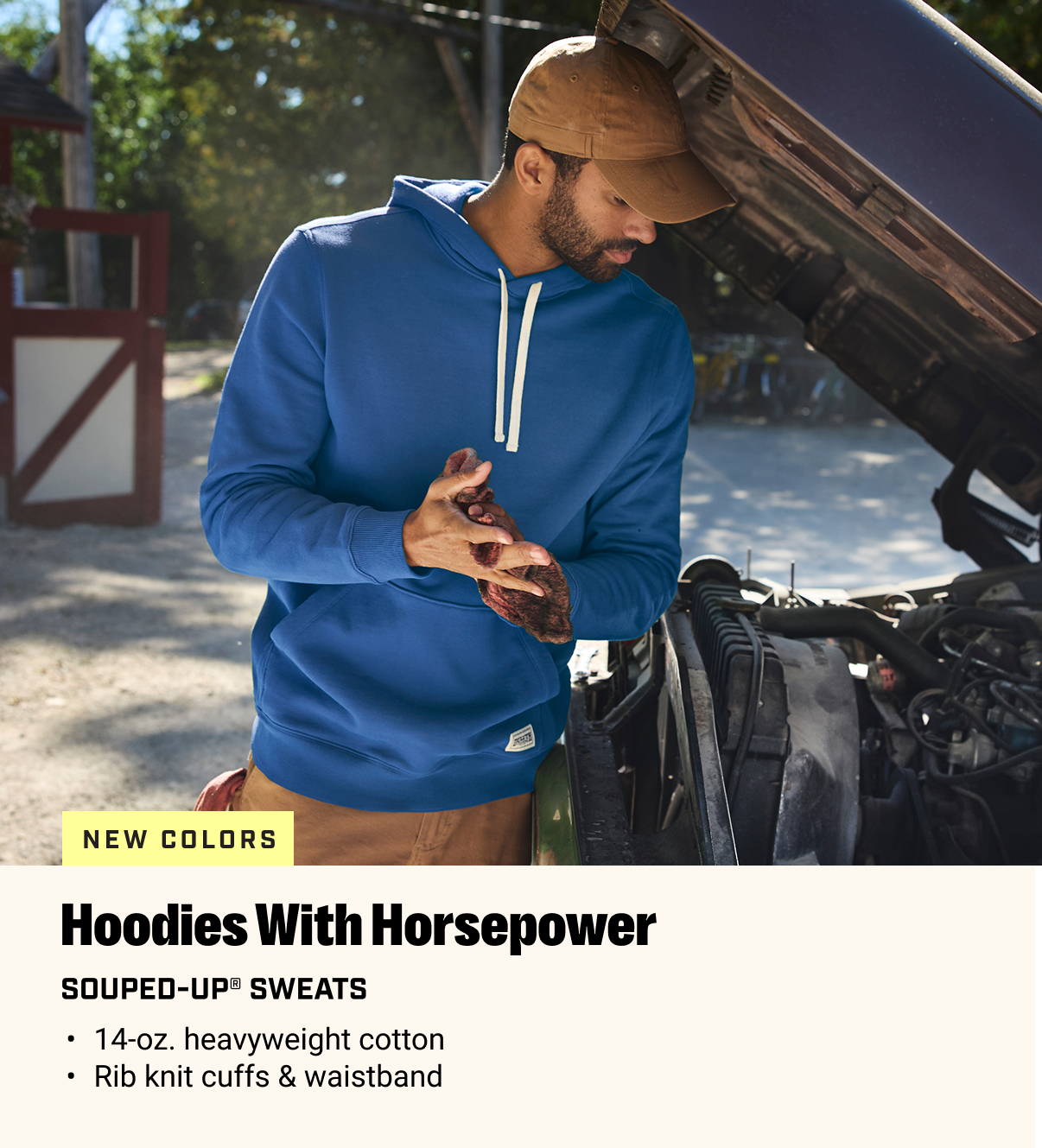 New Colors - Hoodies With Horsepower - Souped-Up Sweats
