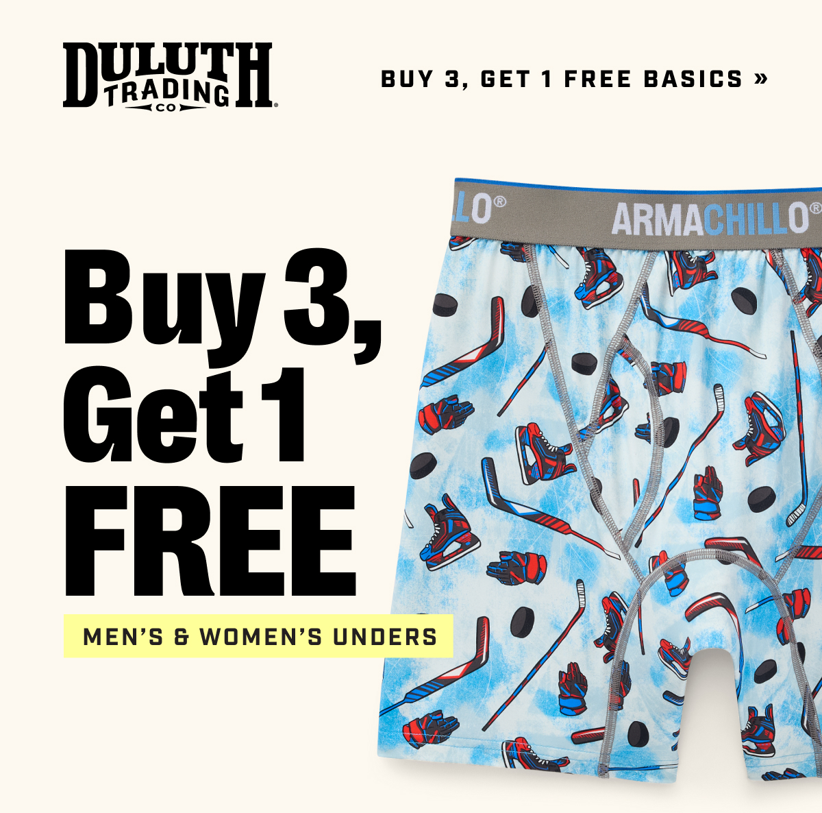 DULUTH TRADING CO - Buy 3, Get 1 Free Basics - Buy 3, Get 1 Free Men's & Women's Unders
