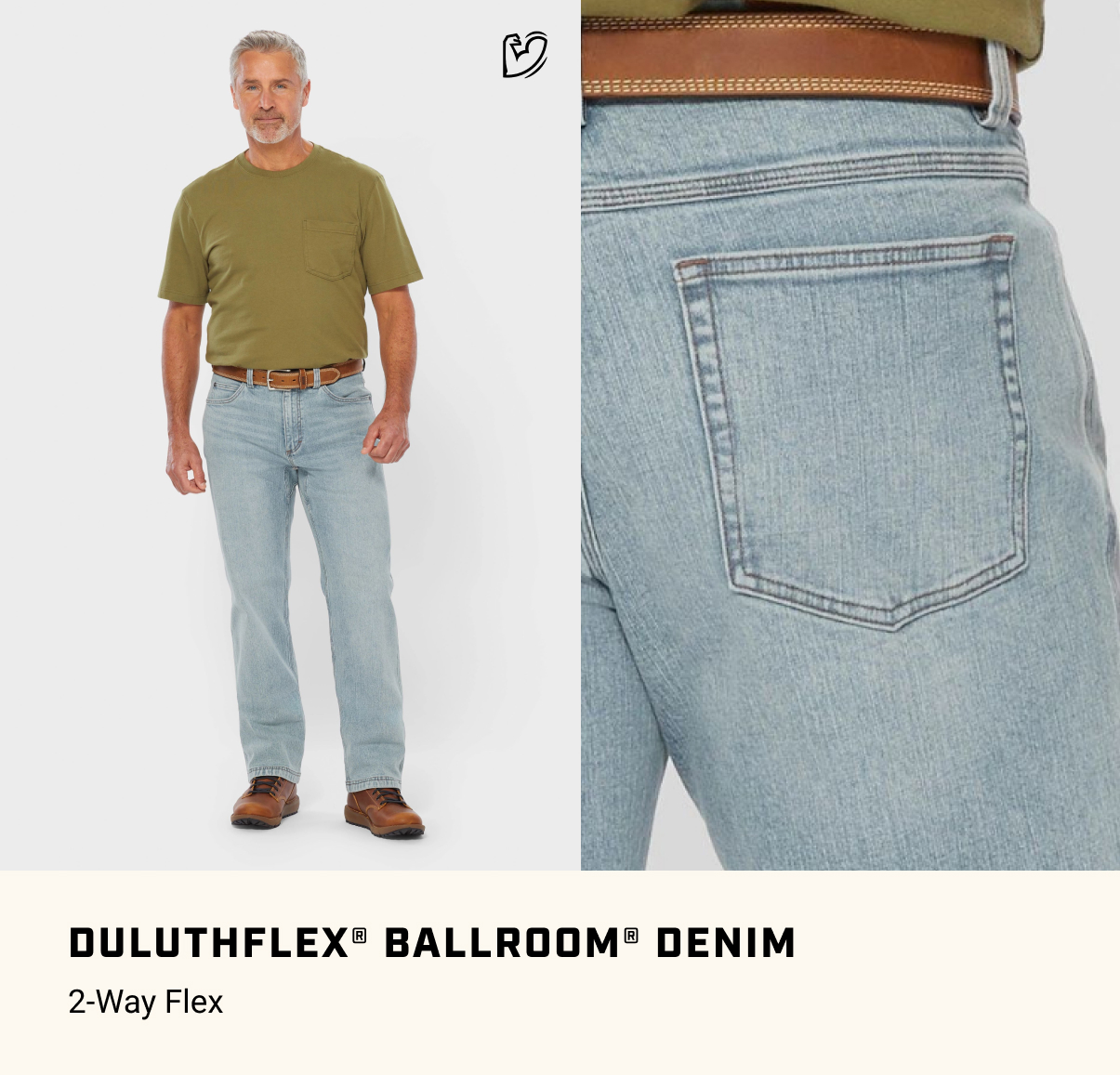 Duluthflex Ballroom Denim - 2-Way Flex