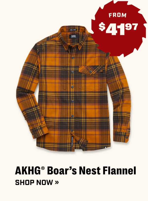 AKHG Boar’s Nest Flannel From $41.97 - Shop Now