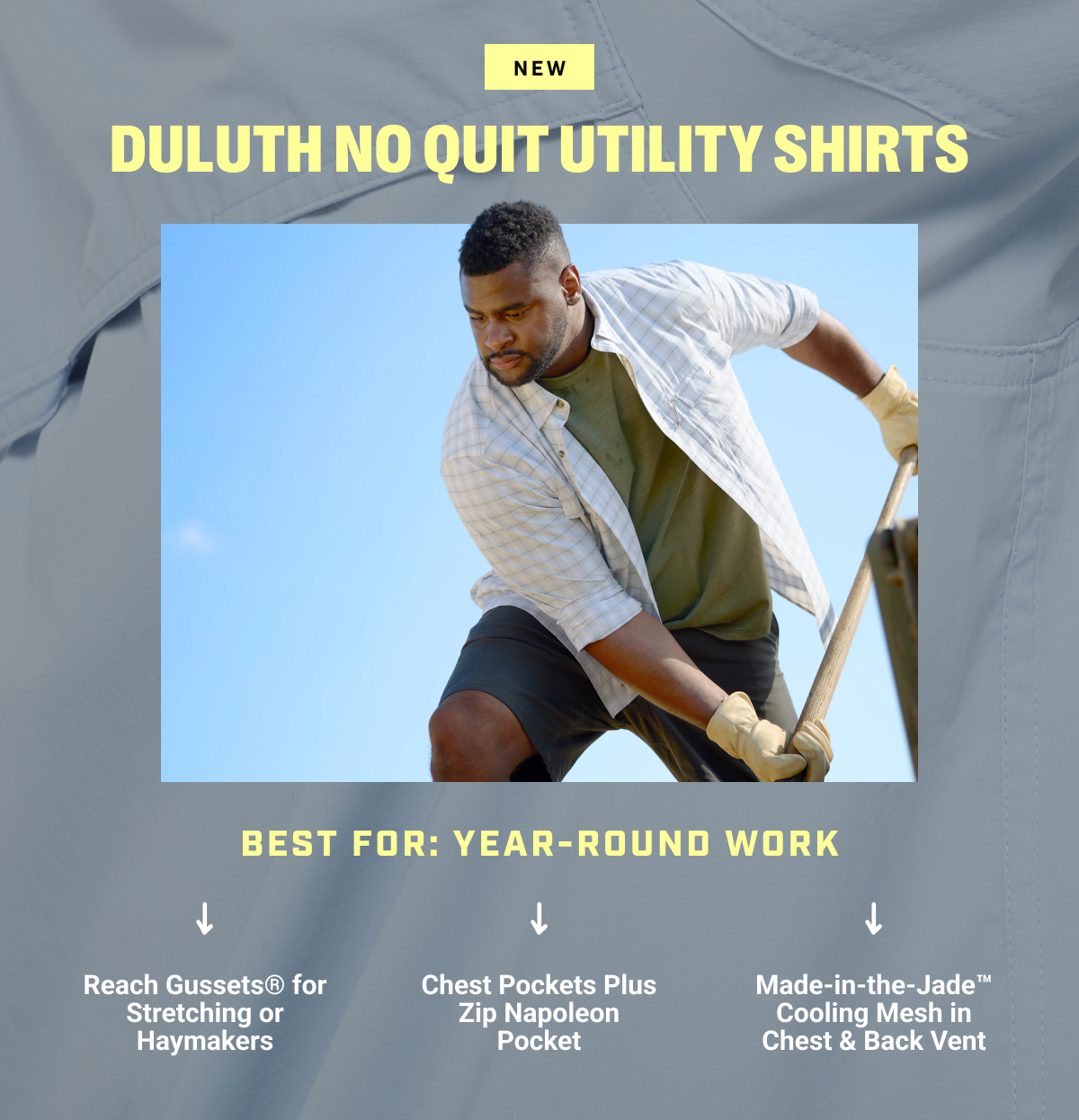 New Duluth No Quit Utility Shirts - Best For Year-Round Work