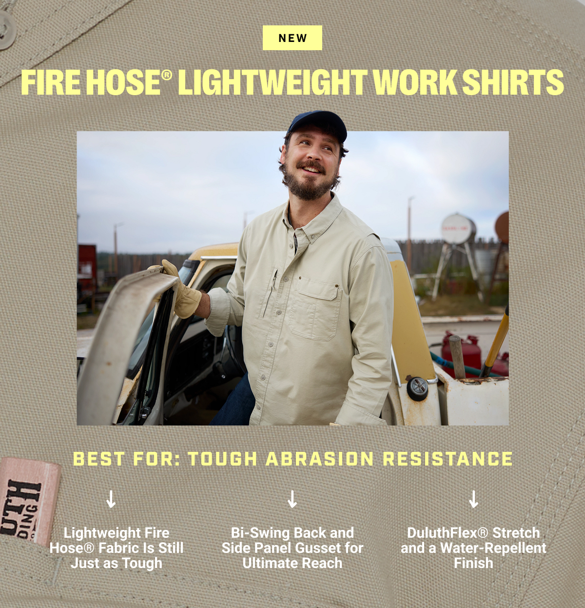 New Fire Hose Lightweight Work Shirts - Best For Tough Abrasion Resistance