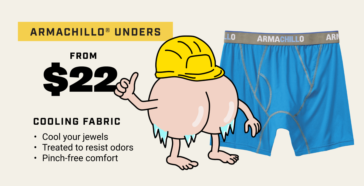 Armachillo Unders From $22 - Cooling Fabric