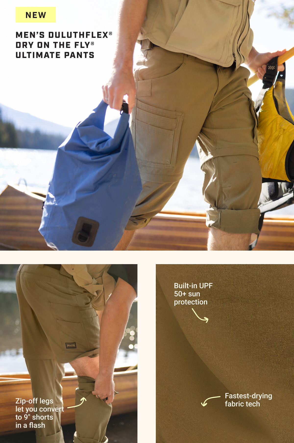New - Men's DuluthFlex Dry on the Fly Ultimate Pants