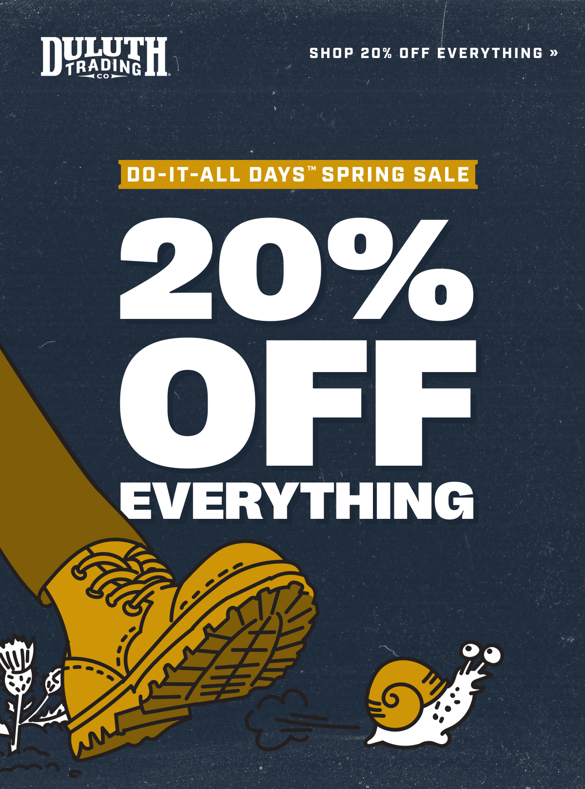 DULUTH TRADING CO - Shop 20% Off Everything - Do-It-All Days Spring Sale - 20% Off Everything