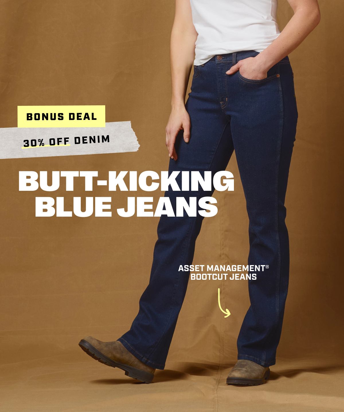 Bonus Deal - 30% OFF Denim - Butt-Kicking Blue Jeans