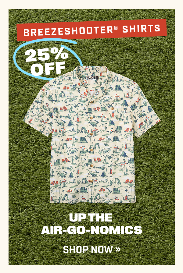 25% OFF Breezeshooter Shirts - Up the Air-Go-Nomics