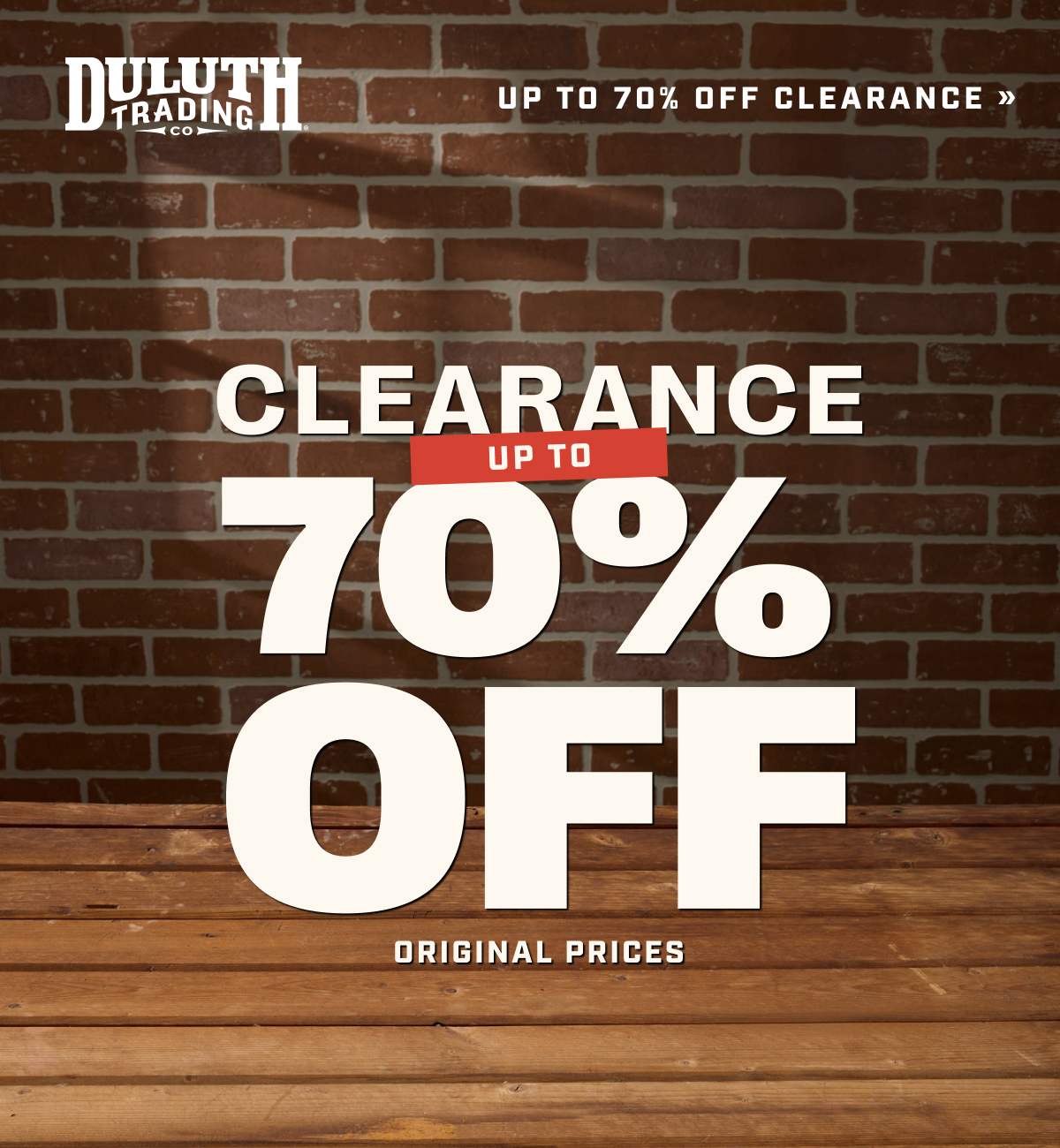 DULUTH TRADING CO - Clearance Up to 70% Off Original Prices