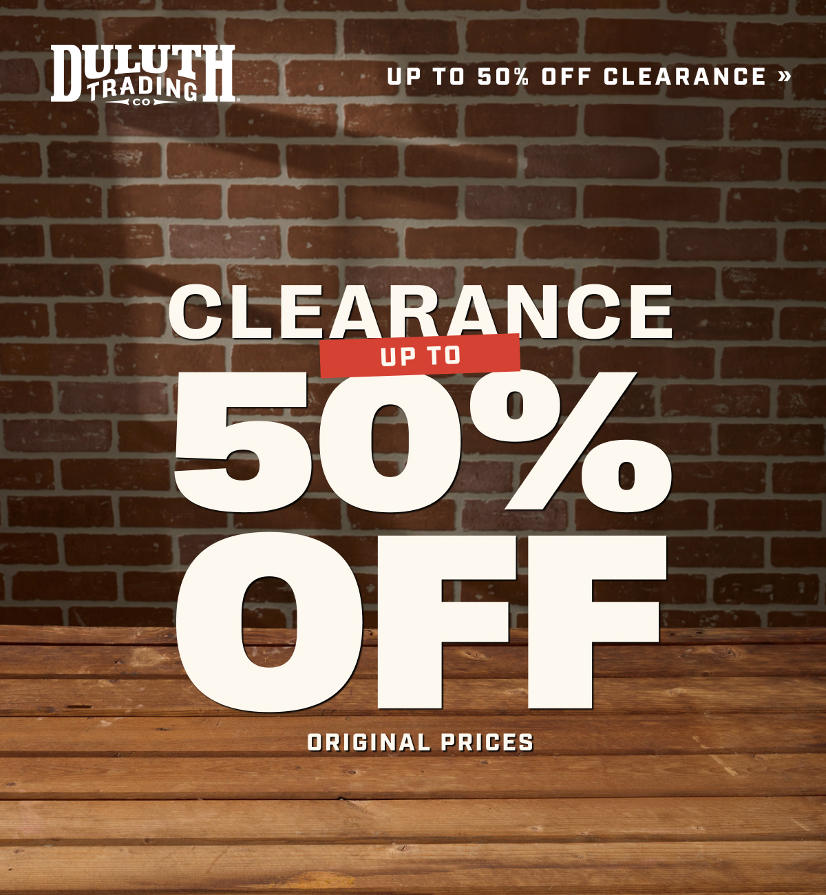 DULUTH TRADING CO - Up to 50% Off Clearance - Clearance Up To 50% Off Original Prices
