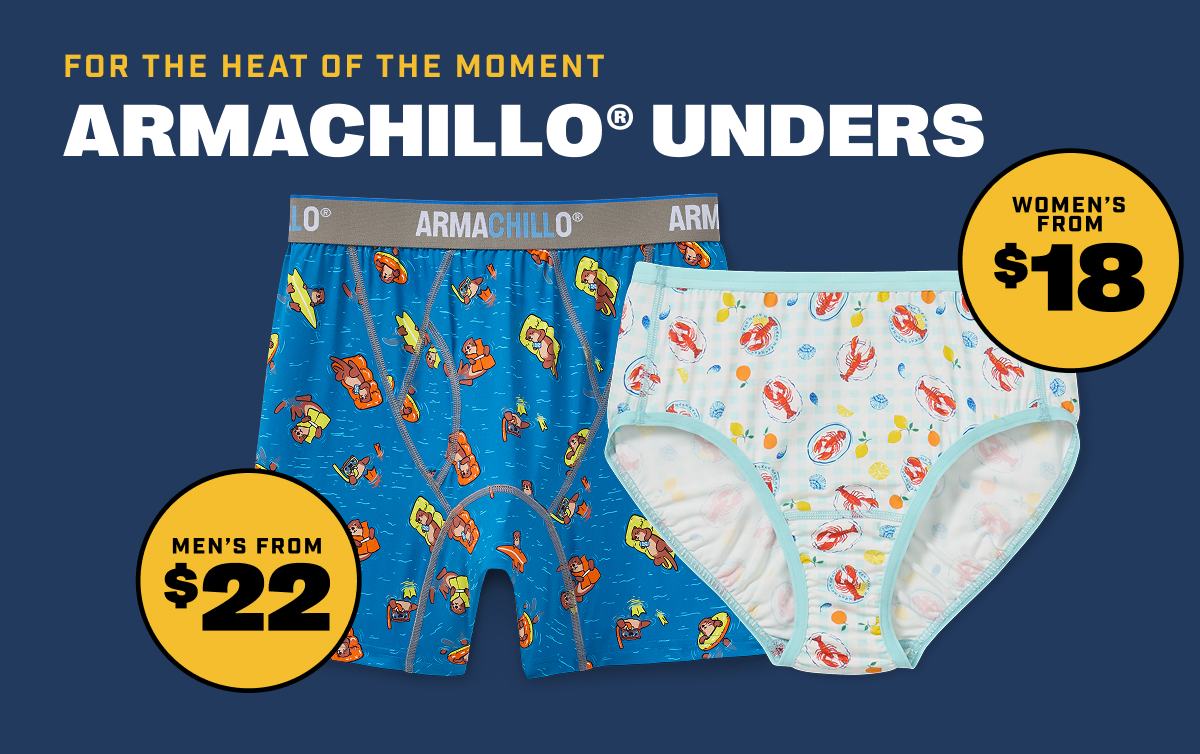 Armachillo Unders - For The Heat Of The Moment - Men’s From $22 | Women’s From $18