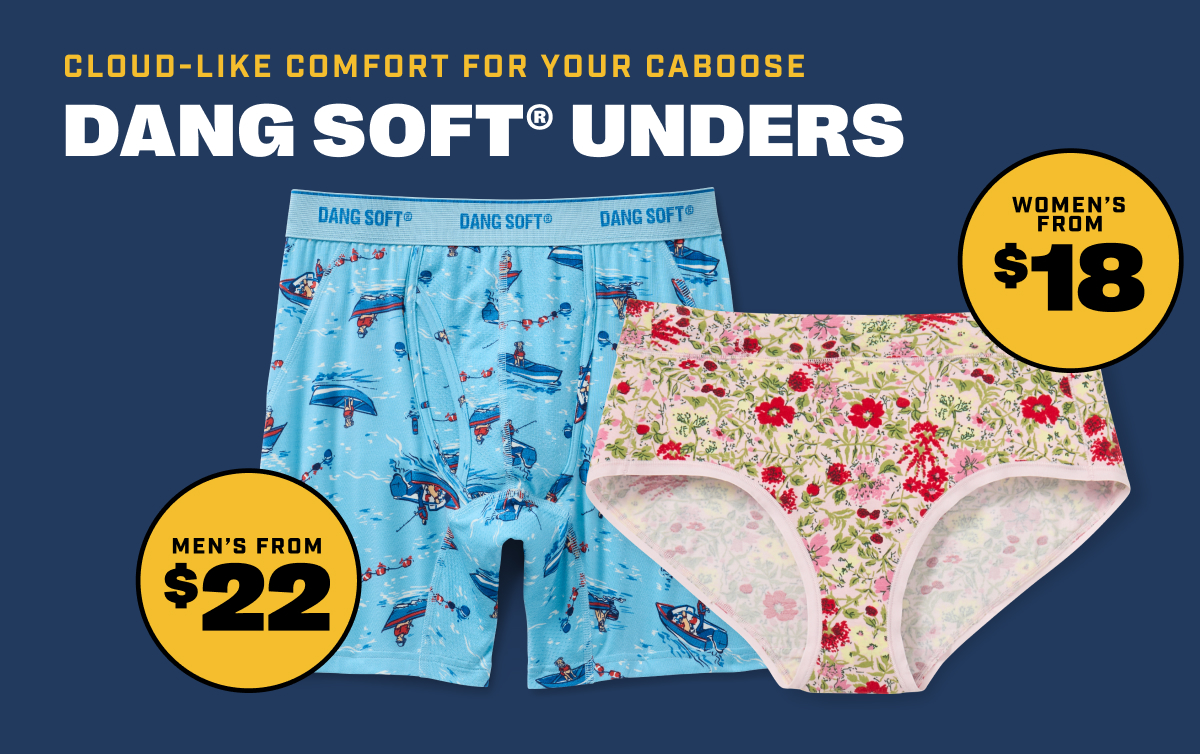 Dang Soft Unders - Cloud-Like Comfort For Your Caboose - Men’s From $22 | Women’s From $18