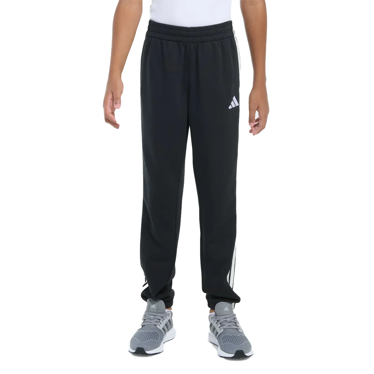 adidas Boys' Elastic Waistband Training Essential 3-Stripe Jogger