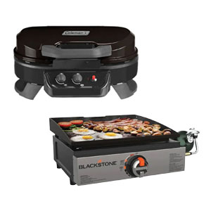 Blackstone 17" Table Top Griddle or Coleman Roadtrip 225 Tabletop 2 Burner Portable Grill
