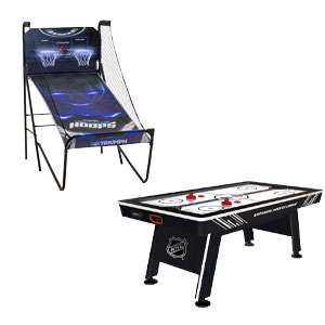 Triumph Light It Up Shootout Basketball or NHL Air Hockey Table