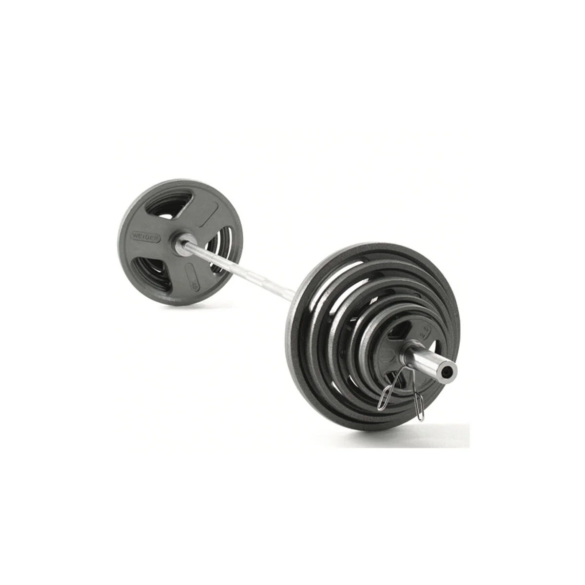 Weider 300lb Olympic Grip Weight Set