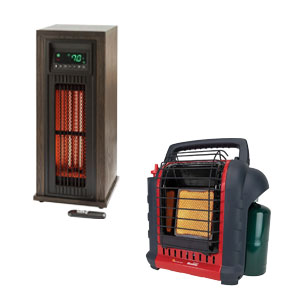 Lifesmart 23" Infrared Tower Heater or Mr. Heater Portable Buddy Heater