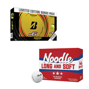 Taylormade 24pk Noodle or Bridgestone E6 Bonus Pack Golf Balls