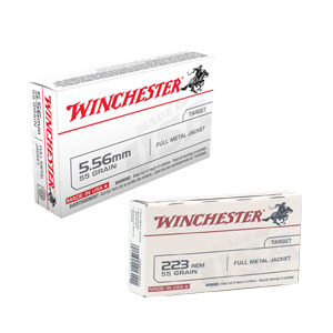 Winchester USA 5.56 or 223 FMJ 20 Count Ammo