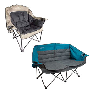 Black Sierra Doublewide Padded Sofa or Comfort Cloud XL Chair