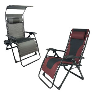 Black Sierra Zero Gravity XL Shade Chair