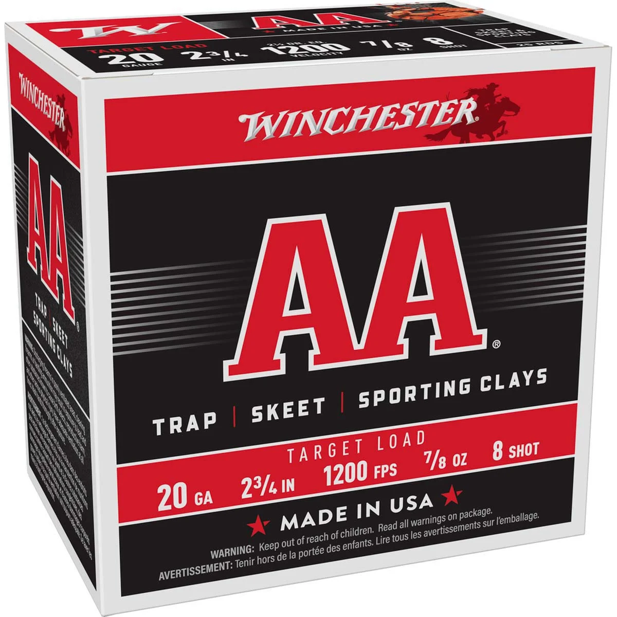 Winchester 20 Gauge AA Target Load Skeet Shotshells