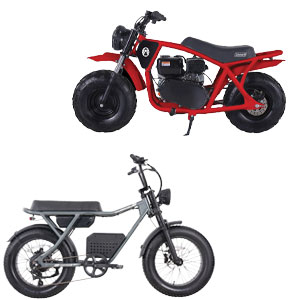 GoTrax Ranger E-Bike or Coleman B200 Mini Bike