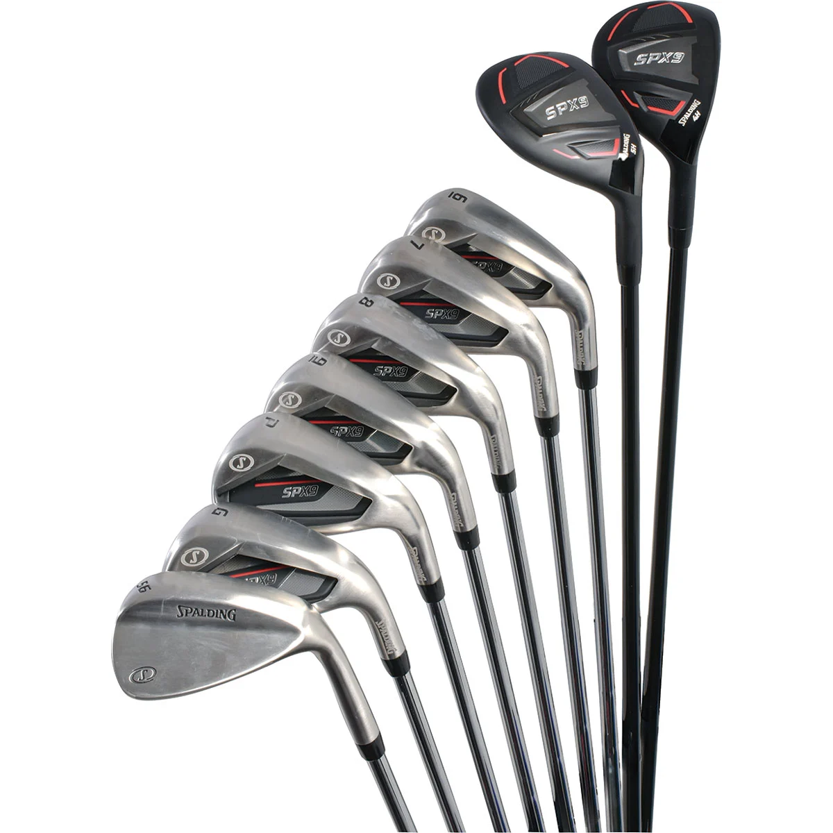 Spalding Men's SPX9 9pc Combo PVD Irons