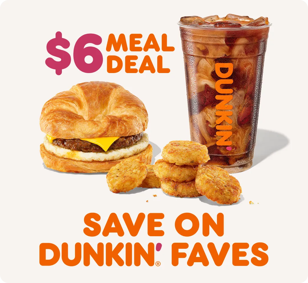 Save on Dunkin' faves.