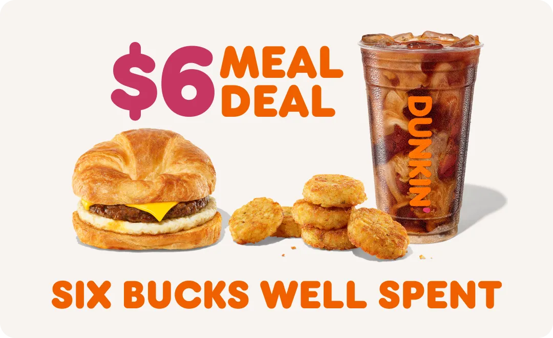Our $6 meal deal is six bucks well spent.