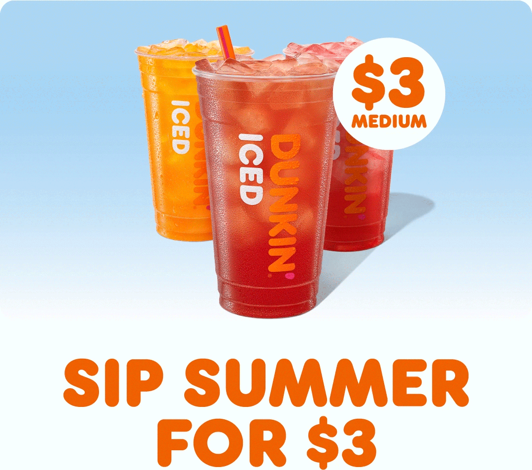 Sip summer for 3 dollars.