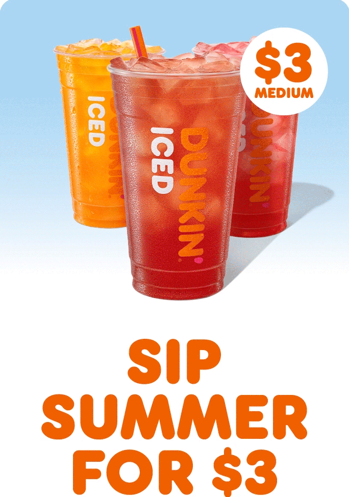 Sip summer for 3 dollars.