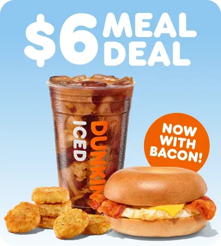 Six dollar meal deal, now with bacon.